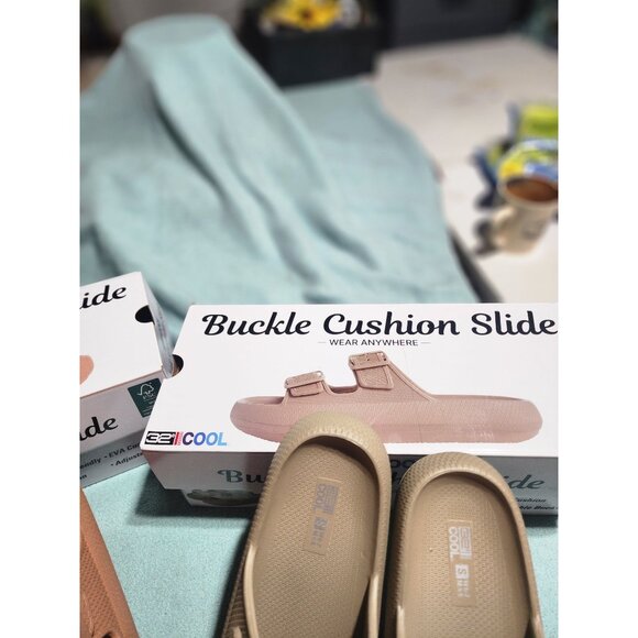 32 Degrees Women's Buckle Cushion Slide Orange S - Picture 5 of 7